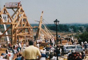 The barn raising for Franklin Park Arts Center