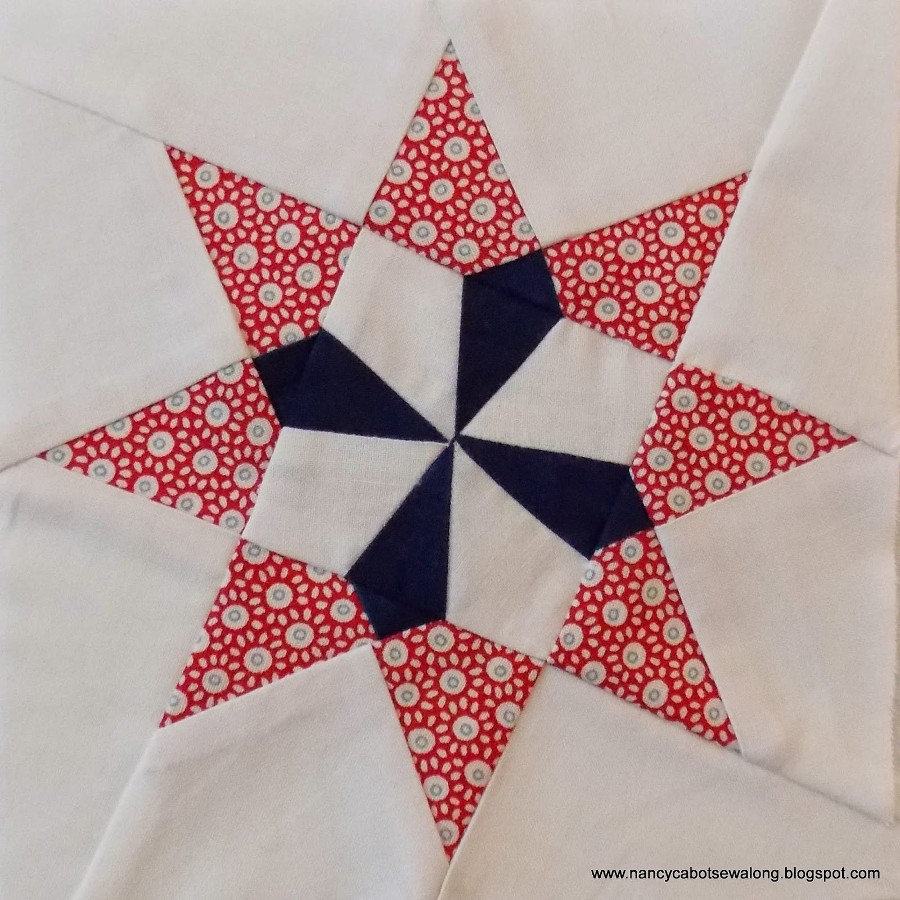 Blazing Star quilt block