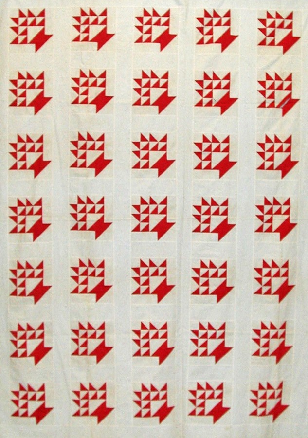 A 19th century Grape Basket quilt