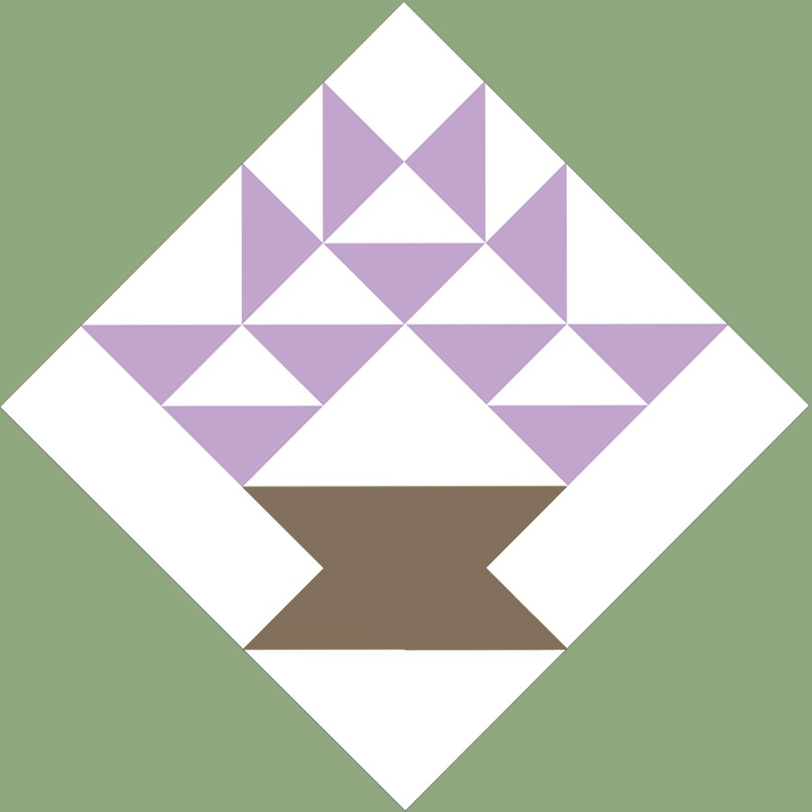 This Grape Basket quilt square design will soon be appearing on the Tasting Rooms at Fabbioli Cellars