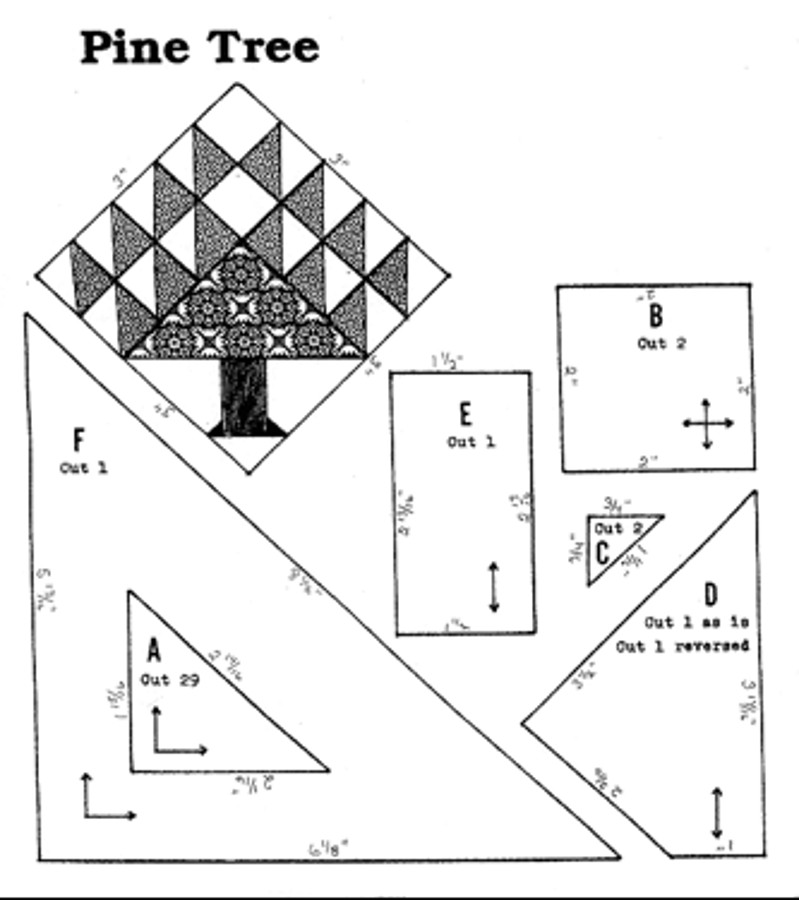 Pine Tree quilt pattern