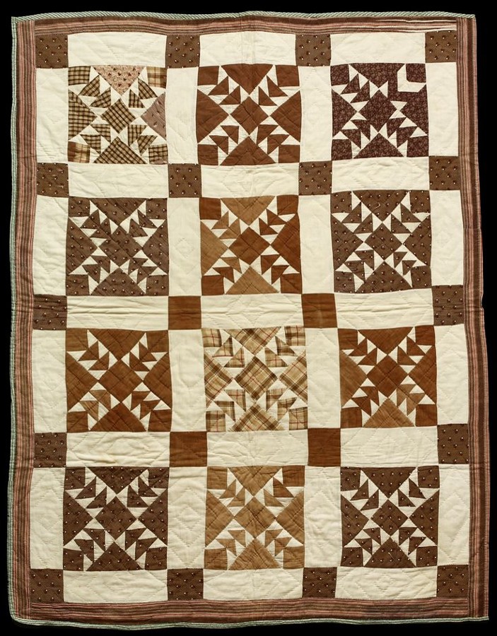 A modern Wild Goose Chase quilt